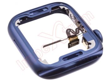 Side frame with blue crown and power button for Apple Watch Series 7, A2473